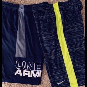 Boys Underarmour shorts & Nike Shorts